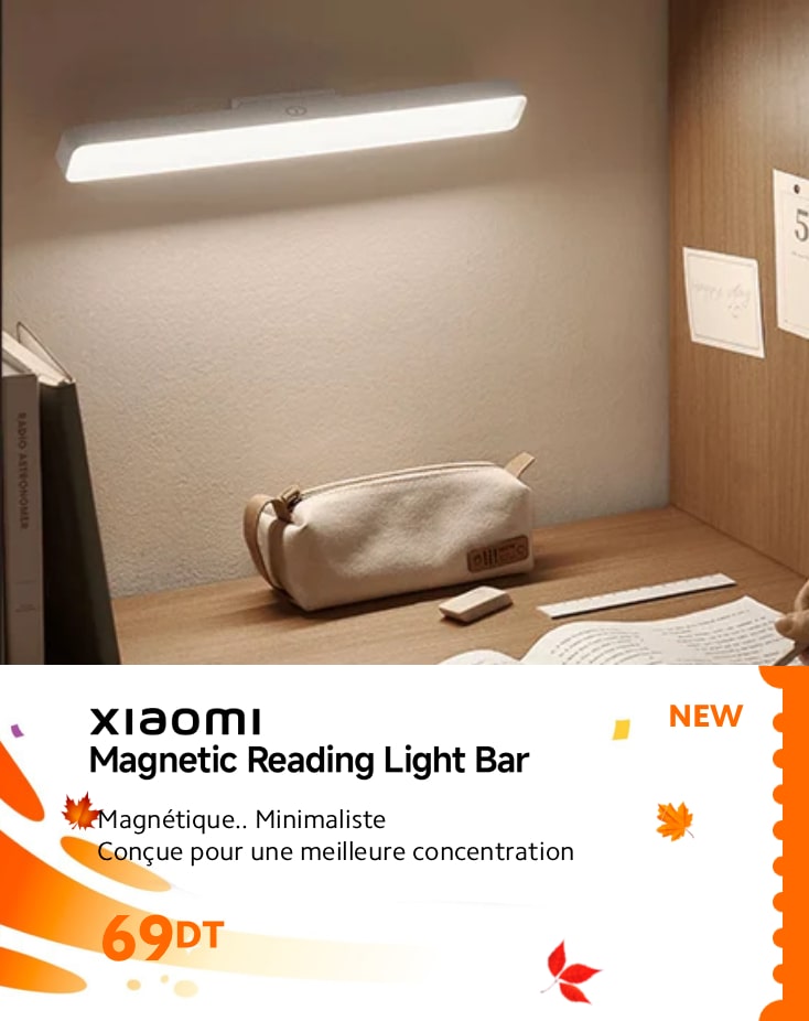  Xiaomi magnetic Reading Light Bar prix tunisie